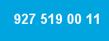 927 519 00 11 927 519 00 11